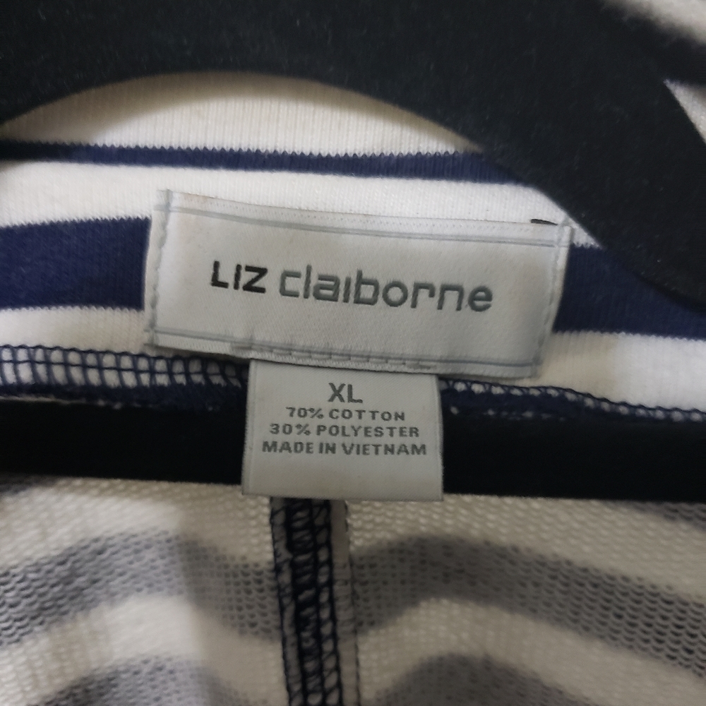 Blue and white stripe sailor jacket